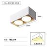 Sala de estar minimalista sin iluminación principal luces cuadradas de caja luces de cubo luces de rejilla LED focos de techo downlights abiertos