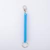 Llavero de Cuerda de Resorte de Plástico Anti-Pérdida Cuerda Telescópica Colorida Lanyard Elástico Porta Tarjetas Accesorios Joyería al Mayoreo