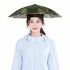 Sombrilla de Pesca Plateada Grande al por Mayor para Niños y Adultos, Sombrilla de Sol para Exteriores, Sombrilla Plegable Portátil tipo Gorra para Hombres y Mujeres