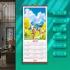 Venta al por mayor del fabricante 2027 Calendario de pared personalizado de ratán sintético Cortina enrollable rusa francesa Cortina de papel española Logo publicitario Rollo colgante