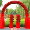 Arco de Flores de Seda Puerta de Flores para Boda Arco para Evento de Apertura de la Puerta de la Felicidad Accesorios de Arco de Flores Puerta de Flores para Boda Productos Terminados