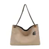 Bolso Tote Vintage con Cadena y Patrón de Diamantes en Gamuza Nuevo 2026, Versátil para el Trabajo, Bolso de Hombro Grande de Gran Capacidad para Mujer