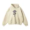 Moletom Casual Espesso 360g Primavera e Outono Transfronteiriço Moda Jovem Cor Lisa com Capuz Estampado com Impressão Personalizada