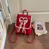 Mochila Dulce y Única con Lazo para Mujer 2026 Nueva Moda Simple Linda Bolso de Mano