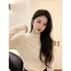 Blue Sweater Women's Long Sleeve Base Layer Autumn Winter 2026 New Versatile Slim Fit Half High Neck Inner Wear Knitwear Top