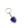 Llavero colgante de piedra amorfa de cristal natural transfronterizo colgante de piedra de cristal irregular llavero