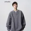 Directo de Fábrica Estilo Coreano Perezoso Suéter de Punto Holgado Jersey Capa Base Cálida Suéter de Cuello V Invierno para Hombre de Gama Alta