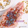 Joyería para Manicura Mixta de 100 Piezas Diamantes de Forma Especial Aurora Phantom Lleno de Diamantes Tormenta de Nueva York Negro Brillante Manicura Base Caliente Diamantes
