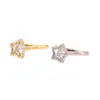 Pinza para la Nariz en Forma de U de Estrella de Cinco Puntas Estilo Europeo y Americano Distintivo Moderna Fresca Aro para la Nariz sin Perforación Moda Femenina Versátil Simple Estrella Nariz