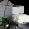 2025 Novo Estilo Ins Nórdico Manta de Lã Grossa Tricotada à Mão Marroquina Capa de Sofá Manta para o Pé da Cama Manta para Casa