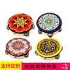 Tambor Sino de Linha Dupla atacado tambor de mão para dança de Xinjiang instrumento de percussão para jardim de infância brinquedo tambor sino de madeira tambor de mão