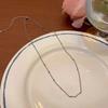 Colar de prata quebrado com contas coloridas coloridas empilhadas de dopamina de verão Corrente de clavícula feminina acessível nicho de luxo acessórios de alta qualidade