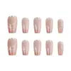 Gato Laurel Sorridente Olho de Gato Textura de Alta Qualidade Estilo Menina Elegante Estilo Irmã Real Clareamento Unha Curta Arte de Unhas 30-t Unhas Usáveis