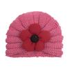 Gorro de Punto Floral Cálido para Bebé Estilo Nuevo de Invierno Europeo y Americano, Gorro de Lana Lindo Multicolor para Niños, Gorro para Niñas