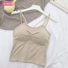 Nuevo estilo coreano camisola sexy espalda bonita fondo niña todo-fósforo ropa exterior pecho envuelto push up ropa interior para mujer