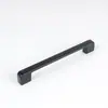 Huella Digital Aleación de Aluminio Herrajes para Muebles Manija de Armario Minimalista Moderno Manija de Herraje para Muebles Negros 602