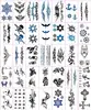 Fábrica de pegatinas de tatuaje al por mayor pegatinas de tatuaje pequeñas y frescas letras en inglés pegatinas de tatuaje geométricas papel de tatuaje de dibujos animados lindos