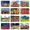 Torre do Sino de Xi'an Arquitetura Antiga Cenário ao Entardecer Ímã de Geladeira de Vidro Torre da Cidade da Dinastia Ming Relíquias Culturais Turismo Cultural e Criativo Lembrança Presente
