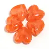 Cuentas acrílicas en forma de corazón con agujeros horizontales, cuentas sueltas de imitación de jade de dos tonos en forma de corazón, materiales para pulseras hechas a mano DIY, accesorios para ensartar, joyería