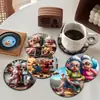 Patrón de Posavasos de Mandala Más Vendido de Amazon Resistente al Calor Posavasos de Madera Set de Accesorios para Cocina Restaurante Bar Transfronterizo