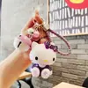 Chaveiro Criativo de Desenho Animado Doraemon, Pingente de Bolsa 3D de Hamster de Desenho Animado, Ornamento Tendência de Gato Kt, Pequeno Presente