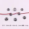 Toro de plata de Xizang 100 pulsera collar pulsera espaciador cuenta de flor joyería de aleación DIY accesorios al por mayor