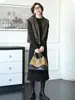 Moda Primavera Mujer Vestido Elegante de Manga Larga Ajustado con Capucha y Cremallera, Chaleco Floral Versátil Holgado sin Mangas