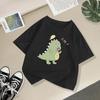 Camiseta de algodón para niños y niñas, linda, de dibujos animados, de manga corta