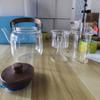 Tetera de Vidrio con Asa, Tapa, Infusor Interno, Asa Lateral, Accesorios, Tornillos, Vidrio de Borosilicato Alto, para Hervir Agua, Preparar Té y Preparación de Té para la Salud