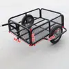 Remolque Pequeño Remolcable para Motocicleta, Triciclo de Transporte de Carga Montado en la Parte Trasera para Bicicleta Eléctrica, Remolque para Puesto de Pesca de Viaje