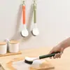 Escova para Panelas para Cozinha Doméstica, Ferramenta Mágica para Lavar Panelas e Louças, Escova de Cabo Longo para Limpar Gordura e Remover Manchas