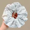 Goma para el pelo de encaje con estilo perezoso para mujer, Diadema de alta gama, Cuerda para el pelo versátil coreana, Accesorio para el pelo, Banda elástica alta para el pelo