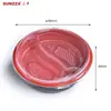 Sanze Caliente 350/500/550/700/1000ml Tazón para Llevar de Plástico para Arroz y Sopa, Apto para Microondas