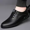Nuevos Zapatos Casuales de Cuero para Hombre Otoño 2026, Suela Suave, Superficie Suave, Zapatos Blancos de Moda para Caminar para Hombre 6885