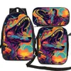 Mochila Escolar de Doble Capa Bolso Cruzado Bolsa para Papelería Traje Mochila para Estudiante Mochila Infantil Bolsa de Viaje Portátil con Carga Reducida D-made