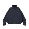 ROPUCHA Outono Básico Casual Solto Gola Alta Cardigan Moletom Jaqueta Esportiva Tendência Masculina FJ222