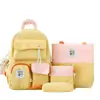 Mochila Nueva de Aspecto Elegante para Niñas 2025, Gran Capacidad Versión Coreana, Bolsas para Estudiantes de Secundaria y Preparatoria, Venta Directa de Fábrica