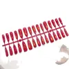 6-20-2Uñas postizas cortas de escalera/cortas/medianas/largas ovaladas/delgadas para puntas de perro con cuentas de cristal y efecto ojo de gato, manicura prefabricada