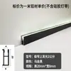 Rodapé Luminoso de Liga de Alumínio Ultra-estreito 2cm Minimalista Invisível Tira de Luz de Silicone Linha do Chão Linha do Pé Curva