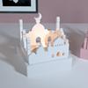 Zongbo Silicona DIY Pascua Vacaciones Castillo de Yeso Base para Velas Casa de Aromaterapia Portavelas Molde de Silicona