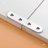 Tira de aço inoxidável tira longa Tira de ferro com furos fixação chapa de ferro reforço conector de placa de madeira link orelhas de cantoneira ferragens