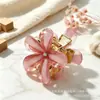 Grampo de flor com garra de 5 cm para mulheres, moderno e fofo, acessório de cabelo, presilha lateral, enfeite de cabelo, grampo tubarão, grampo de cabelo cor de doce, garra de cabelo