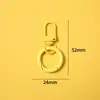 Color macarrón hebilla de puerta anillo de resorte llavero accesorios adornos hechos a mano Pindu colgante colgante anillo conector abierto de colores