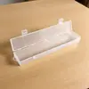 Caixa Especial Longa para Canetas Guache de Estudantes de Arte Caixa de Pincéis Retangular Transparente de Plástico Caixa de Armazenamento de Pincéis