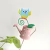 Macetas de Hierro Forjado para Jardín Transfronterizas, Accesorios para Arreglos Florales de Mariquita, Decoración de Jardín, Estacas Florales de Animales, Regalos para Fiestas al Aire Libre