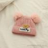 Touca de bebê outono e inverno touca de lã fofa super fofa touca de tricô para recém-nascido infantil inverno