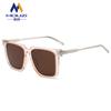 Novos óculos de sol da moda para ensaio fotográfico de rua, óculos de sol femininos com armação grande e estilo coreano, óculos anti-UV masculinos