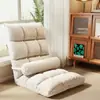 Sofá perezoso, cama de dormitorio estudiantil, silla con respaldo, ventanal, tatami, sofá individual pequeño, se puede usar para dormir o descansar, con cojín de asiento