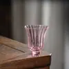 Taza con Aroma a Flor Rosa, Taza de Té para Reunir Fragancia para Mujeres, Taza de Flor de Té Kung Fu de Vidrio Transparente con Pétalos