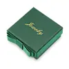 Caja de Empaque para Joyería, Verde, Gama Alta, con Paño Pulidor Plateado, Set de Caja de Regalo de una Pieza, Caja Universal, Venta Directa del Fabricante